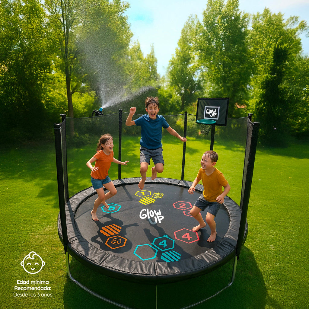 Cama elástica 6ft 183mt edición ltda con Juegos agua GlowUp