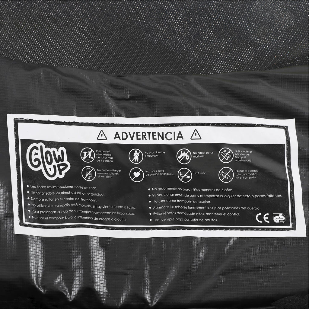 Cama elástica 6ft 183mt edición ltda con Juegos agua GlowUp