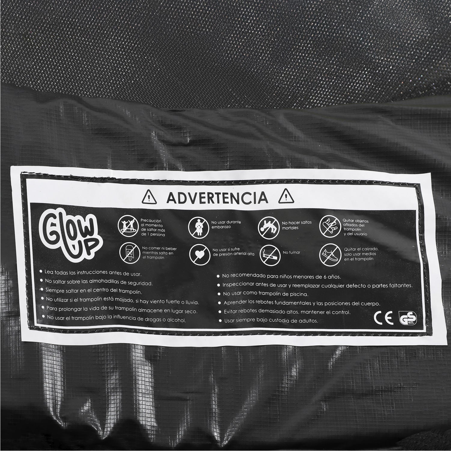 Cama Elástica 10ft 3.05 mts GlowUp Malla y Escalera Limited Edition