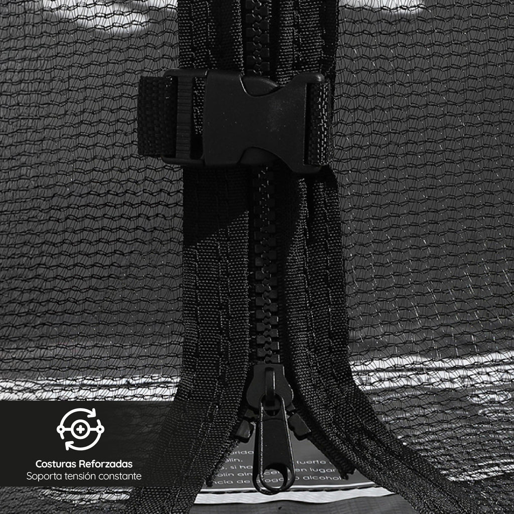 Cama Elástica 8ft 2.44 mts GlowUp Malla Escalera y Juegos Limited Edition