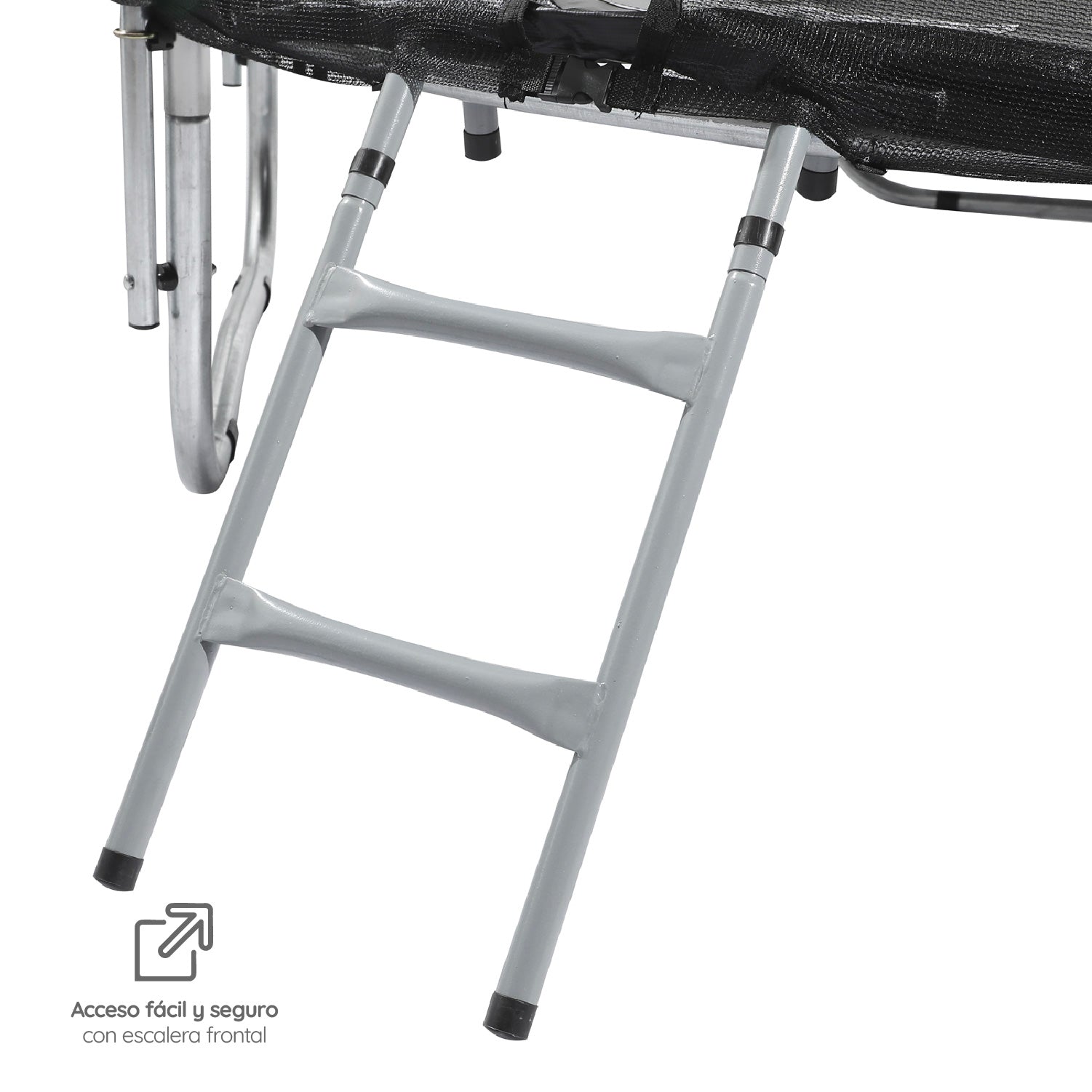 Cama Elástica 3,05 mts 10ft GlowUp Malla y Escalera Edición Exclusiva P