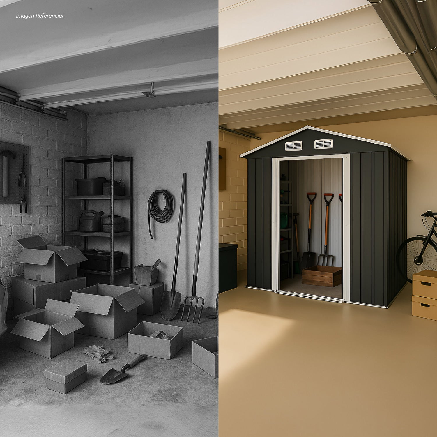Bodega Prefabricada Jardín Xxl 194x130x184